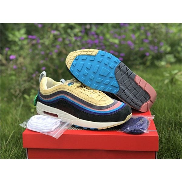 

2019 release authentic sean wotherspoon x 1/ vf sw hybrid running shoes men corduroy rainbow light blue fury sneakers lemon wash