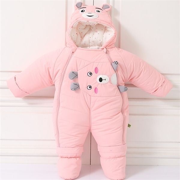

30 degrees cold winter warm down cotton clothing new boy girl newborn coat parka romper baby wear clothes snowsuit costume 1005, Blue