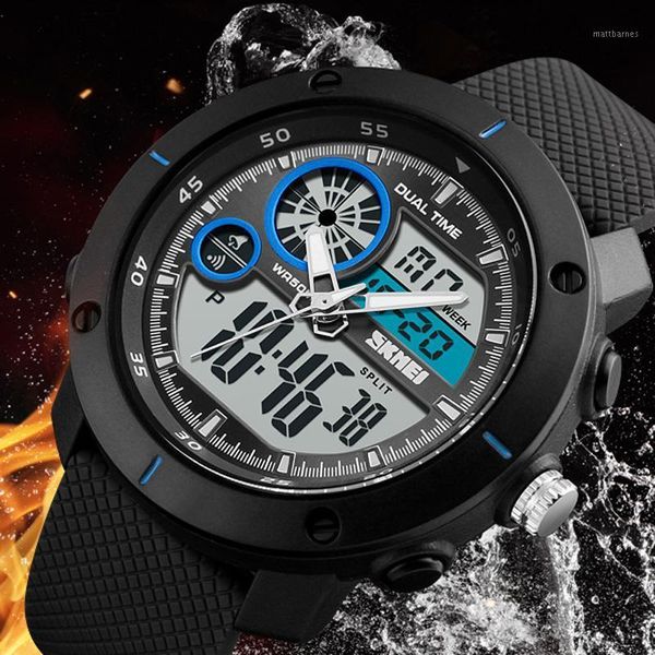 Armbanduhren 2021 Skmei Herren Mode Sport Watches Männer Quarz Analog Date Uhr Mann wasserdichte digitale Uhr Relogio Maskulino11