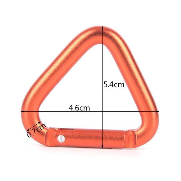 

1pc triangle carabiner outdoor camping hiking keychain snap clip hook buckle 1pc qylnhz