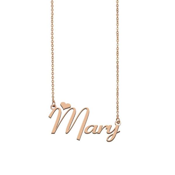

pendant necklaces mary name necklace , custom for women girls friends birthday wedding christmas mother days gift, Silver