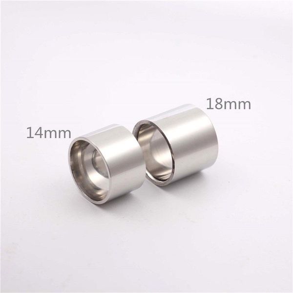 

cluster rings light polish men's white gold titanium steel finger for men and women party street fashion style ring 14mm 18mm, Golden;silver