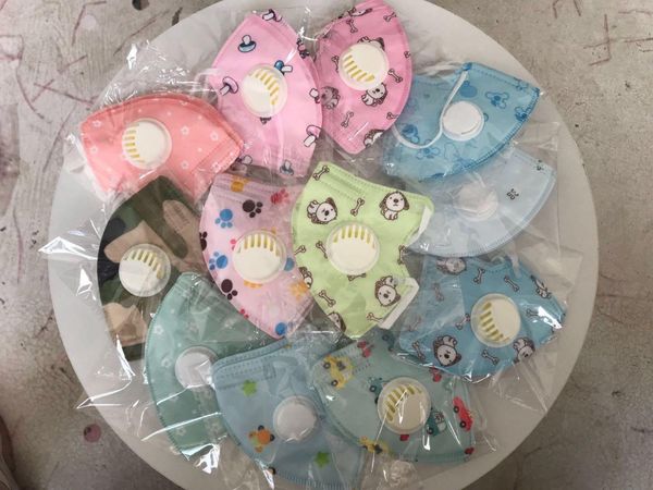 

smoke dustproof protection panda filter cartoon masks layers 5 breather children reusable washable face valve mask pattern pm2.5 nxdco