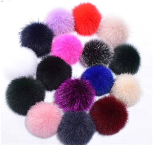 

really natural animal hairball wholesale hat ball pom pom diy colorful large fox fur hair ball knitting hats pompom wit jllgdz