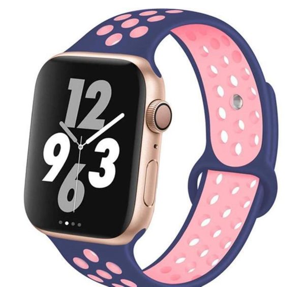 

sile strap for watch band 44mm 40mm 38mm 42mm 40 42 44 mmbreathable wrist belt sport bracelet iwatc bbyaoa yhshop2010