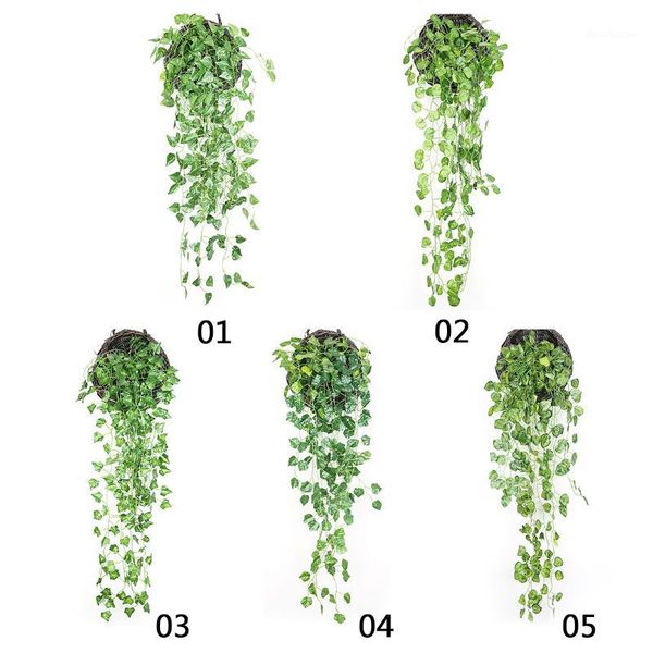

decorative flowers & wreaths artificiales plant garden ivy wall decor room decoration fake plants vine rattan wedding para indoor 90cm1