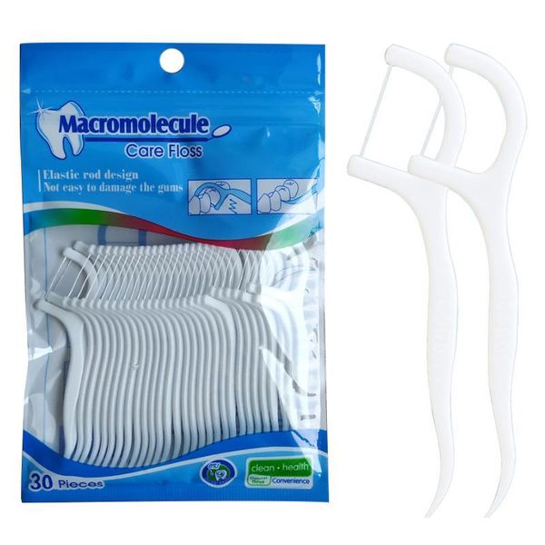 

disposable dental floss picks tooth stick interdental brush dental flosser for oral care gum and teeth jllzfm