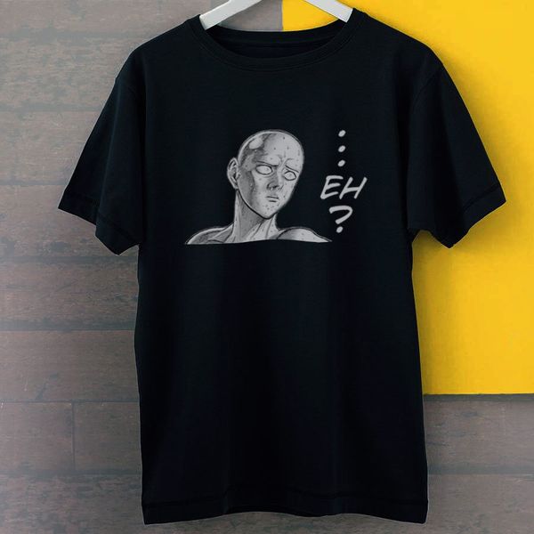 

casual printing tee saitama eh face funny one punch ga inspired new black tees s 3xl summer hooded sweatshirt hoodie men t shirt