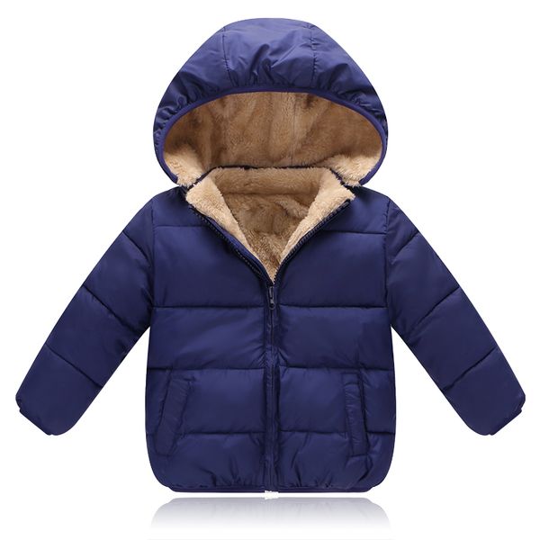 

bibicola winter baby parkas 2020 kids spring autumn jackets sport coat baby girls boys thicken warm coats children outerwear lj201202, Blue;gray