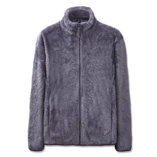 

2020 new winter spring men's fleece long sleeve warm jackets coats fashion casual man coats, Black