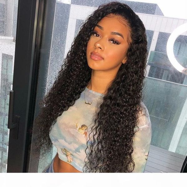 

150% density 360 lace frontal wig pre plucked with baby hair brazilian remy curly human hair lace wigs for black women diva hair, Black;brown