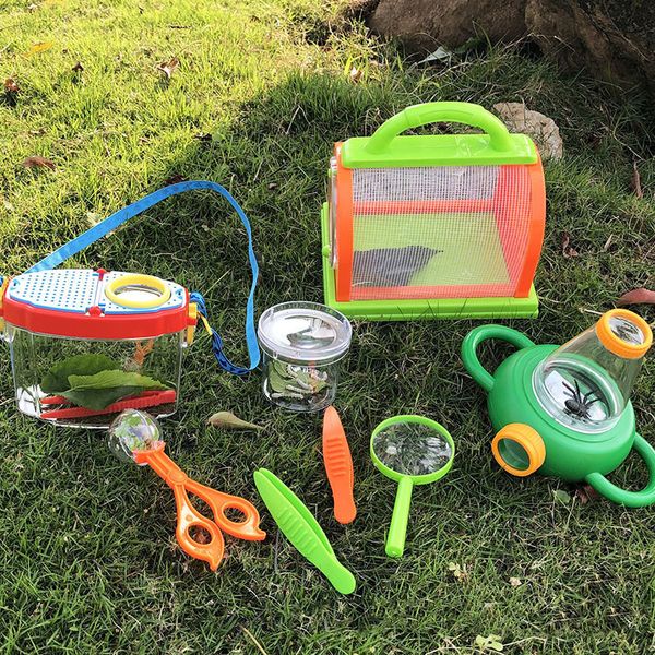 

collection children's insect collector observation outdoor nature box magnifying glass toy child capture tools