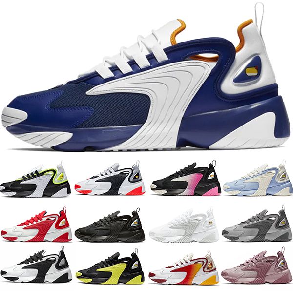 

new arrival zoom 2k shoes mens womens trainers triple black white red yellow men women sneakers sports size 36-45