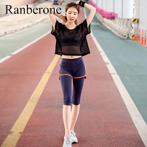 

yoga outfits 3 piece set for women's running fitness breathable blouse sports bra wear clothing women training sport suit1, White;red