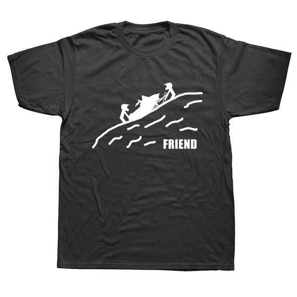

funny friend snowmobile graphic mens summer style fashion short sleeves oversized streetwear hoodie designers t shirts sweatshirt