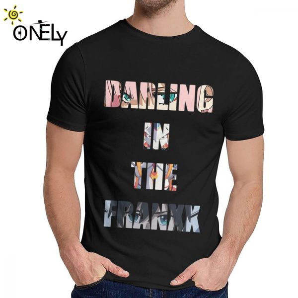 

classic round neck darling in the franxx poster short sleeve graphic print for man slim la camiseta s-6xl sport hooded sweatshirt hoodie