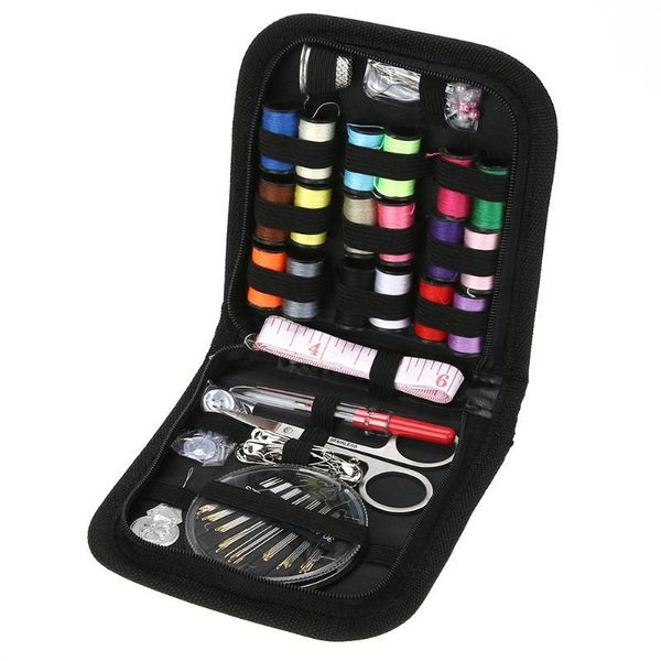 

sewing notions & tools 70 pcs kits diy multi-function box set for hand quilting stitching embroidery thread accessories, Black