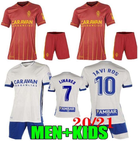 

man + kids real zaragoza soccer jersey 2020 2021 zaragoza shinji kagawa andré pereira alberto camisetas de futbol set football shirts, Black