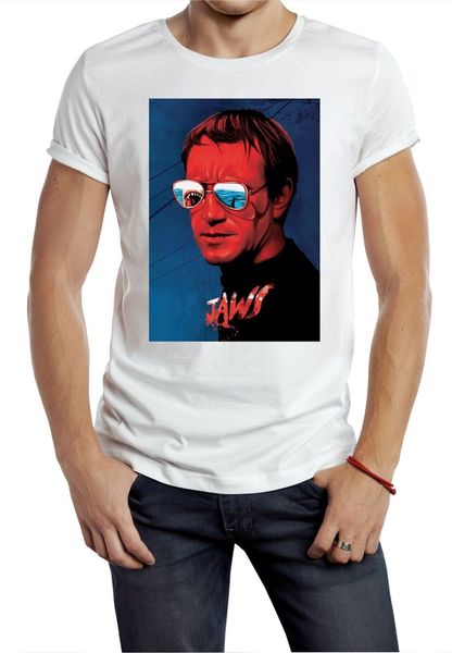 

jaws t-shirt movie poster shark attack island beach movie 70s 80s glasses digital printed tee shirt sport hooded sweatshirt hoodie