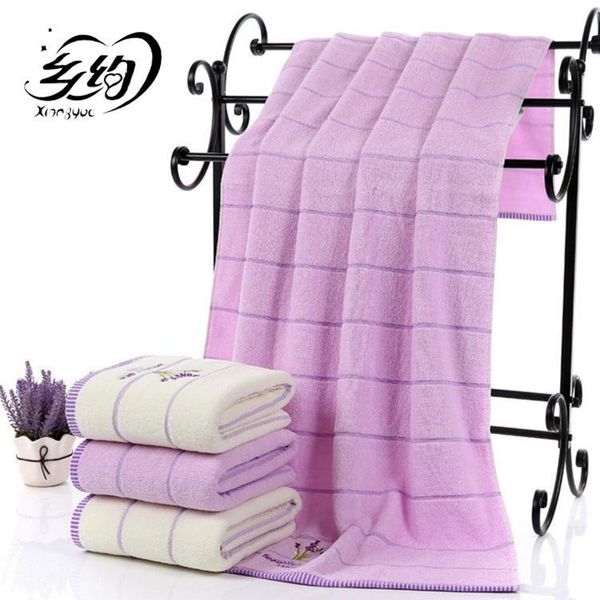 

lavender cotton embroidered bath towel lint-soft non-fading cotton gift bath towel