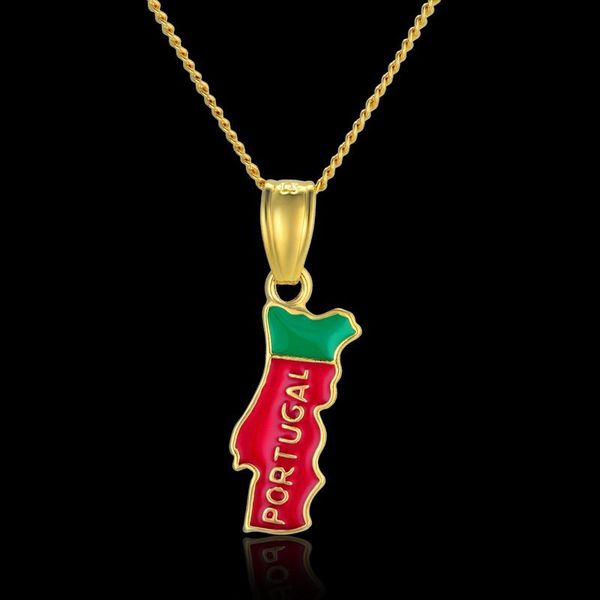 

pendant necklaces africa portugal map necklace for women men gold ethiopian jewelry wholesale african maps hiphop item, Silver