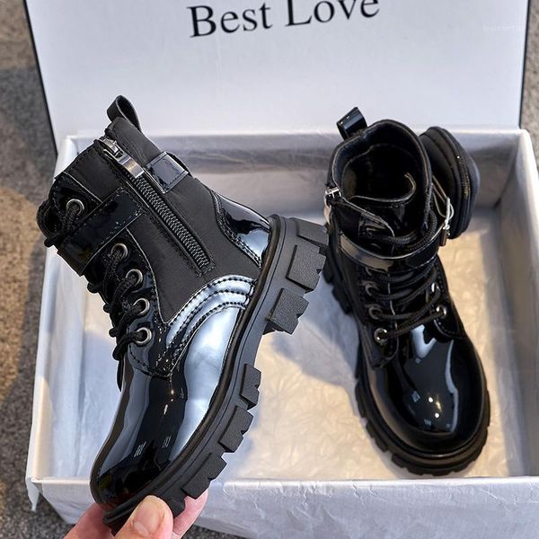 

kids boots winter girl boots toddler girl combat kids children shoes girls winter shoes snow1, Black;grey