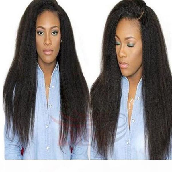 

2015 silk yski straight brazilian hair full lace human hair wigs lace front wigs glueless full lace wig for black women, Black;brown
