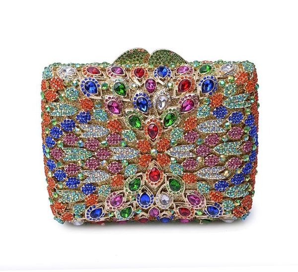

xiyuan fuschia multicolor clutch evening bag women evening bags diamonds small clutch purse day clutches handbags wallet