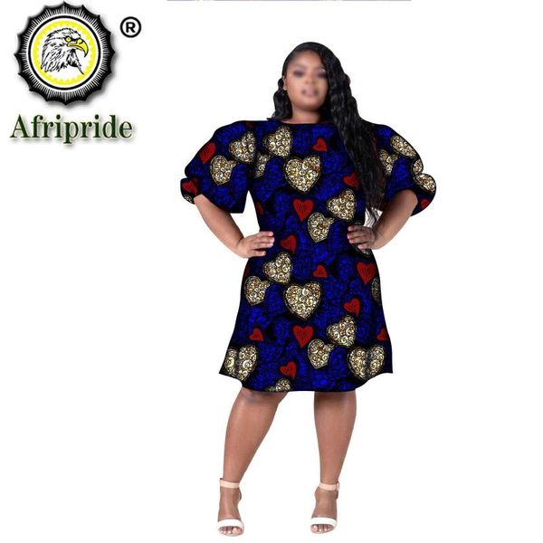 

african dresses for women plus size party traditional dashiki printed bazin riche african clothes pure cotton outfits s2025054, Red
