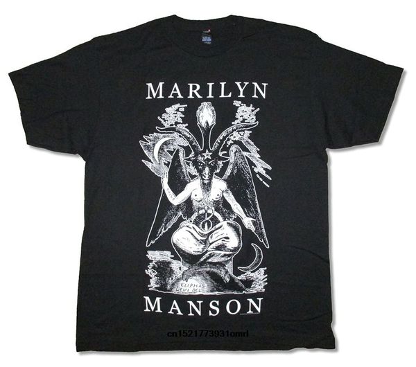 

men t shirt marilyn manson bigger than satan baphomet eliphas black t shirt funny t shirt novelty tshirt sport hooded sweatshirt hoodie