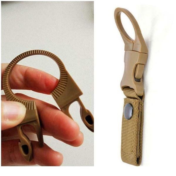 

3pcs edc molle tactical water bottle nylon webbing buckle hook backpack holder belt clip carabiners for outdoor trav jllyfm