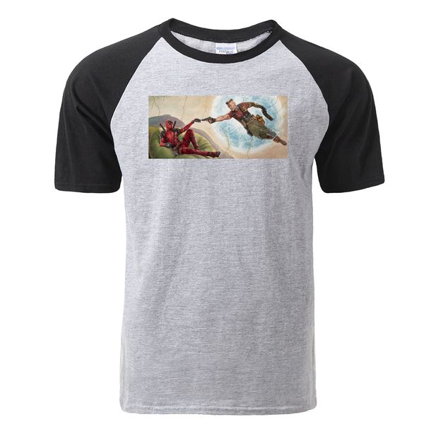

sport deadpool michelangelo design men's t-shirt casual cotton man raglan t shirt streetwear funny tee shirt print clothes man 2019