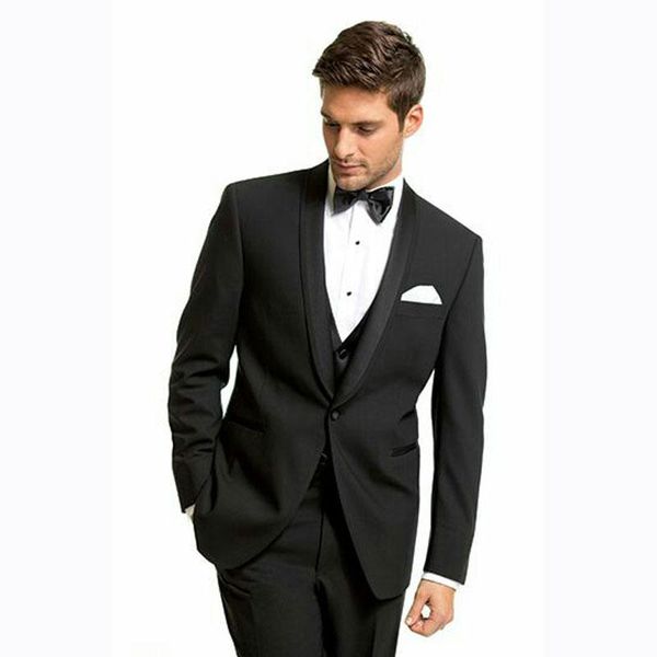 

men's suits & blazers custom black men wedding pants shawl lapel man blazer slim fit terno masculino costume homme mariage groom tuxedo, White;black