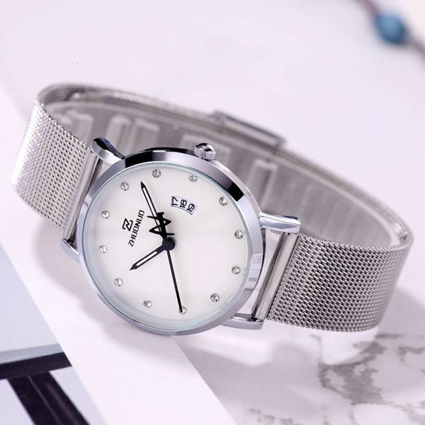 

crown girls 2019 simple quartz fashion spiral women slim waterproof luminous women's watch 20211bf2zqlt, Slivery;brown