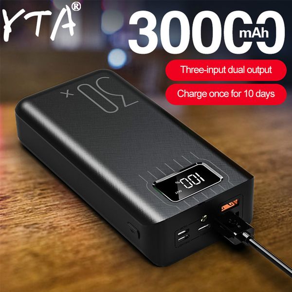 

30000 mah power bank portable charging poverbank mobile phone external battery charger powerbank 30000 mah for xiaomi mi ing