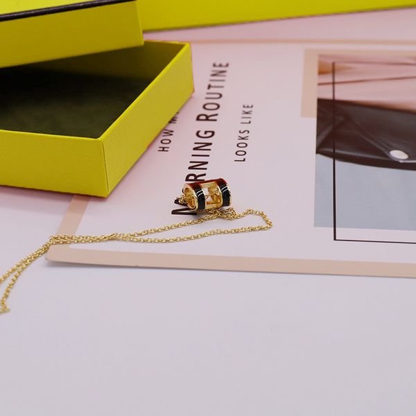 

pendant necklaces fashion pendant necklaces necklace letter design for man woman jewelry highly quality 9 color box need extra cost t2302031, Silver