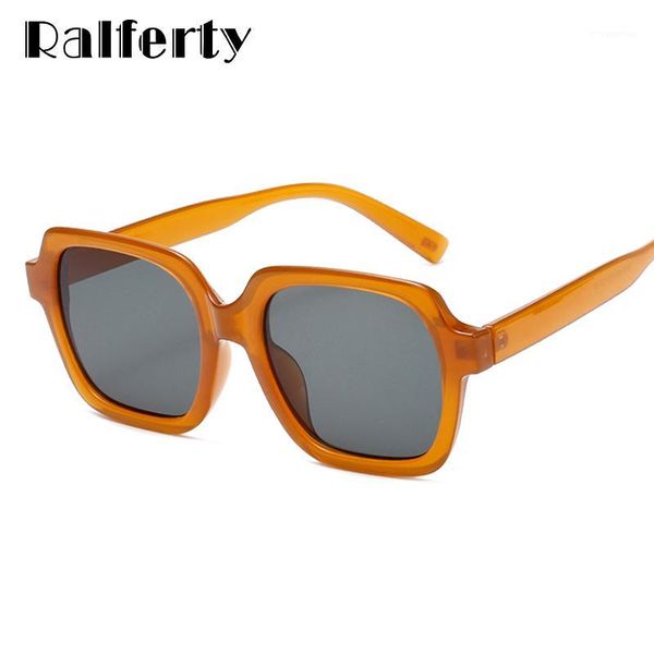 

ralferty sunglasses for women vintage square sun glasses for women men anti uv protection shades gafas de sol w38891, White;black