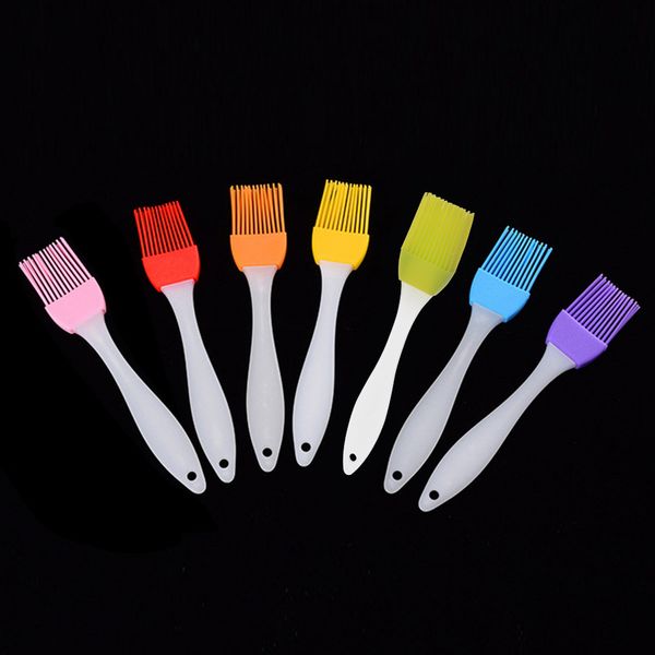 

1pc small silicone pastry brush baking bbq basting brush baking oil brush clear handle kitchen tools reposteria dropshipping