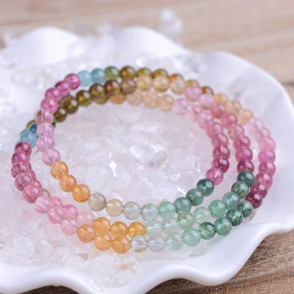 

rainbow candy brazilian braceletbracelet bracelet braceletnatural crystal crystaltransparent three circle rainbow candy brazilian braceletbr, Golden;silver