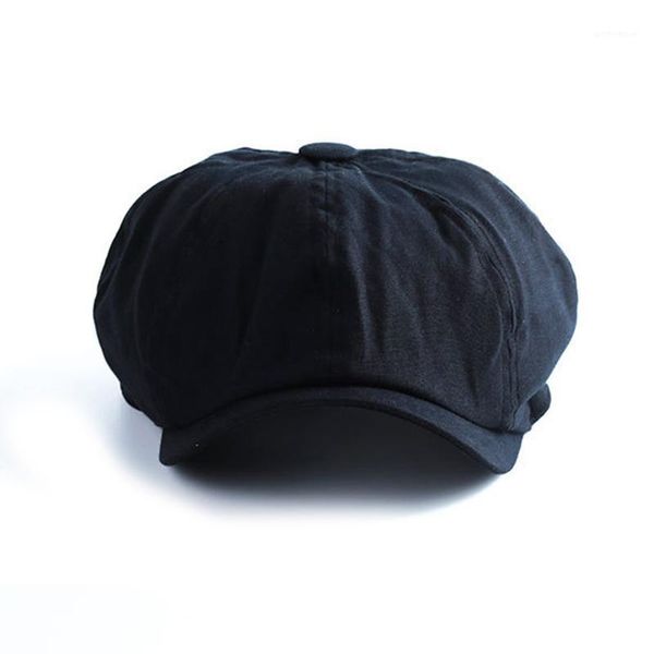 

men vintage painter beret hats summer octagonal newsboy cap cabbie flat hat ll@171, Blue;gray