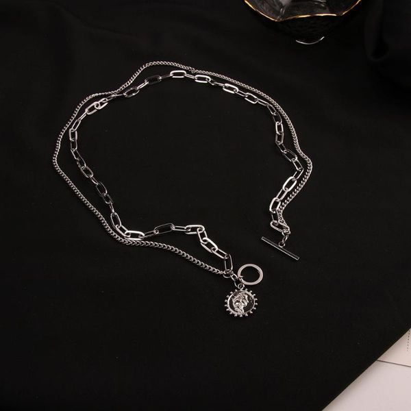 

fashion new simple metal chain pendant clavicle chain sale, Silver