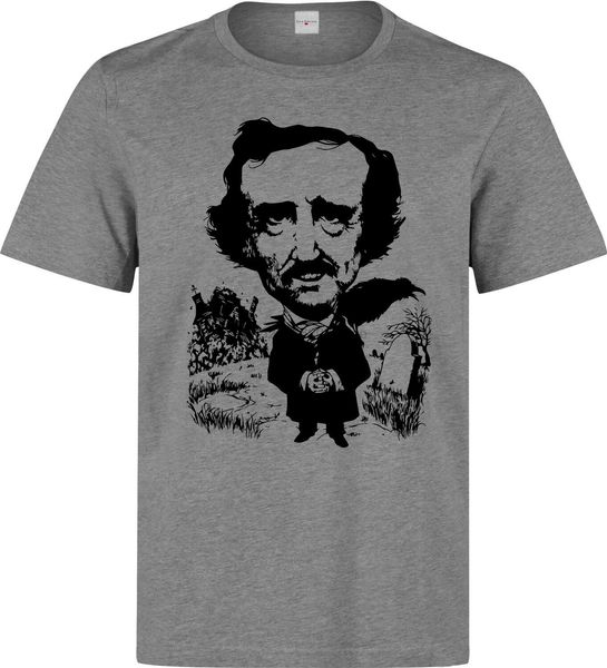 

edgar allan poe famous writer black artwork men grey t shirt sport hooded sweatshirt hoodie
