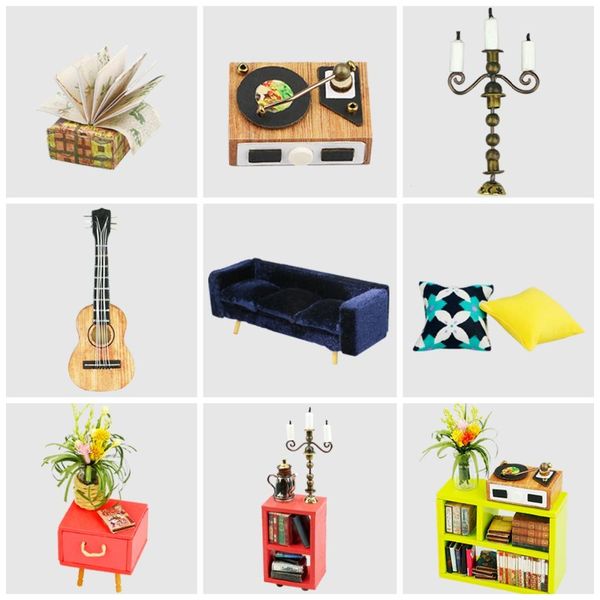 

миниатюрный для furnitures diy дома деревянных игрушек dg106 дня рождения детей кукольного лола robotime модель здания наборы подарки с bbyi