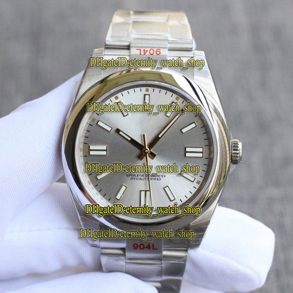 

version 2020 ewf 41mm a3230 automatic mens watch polished bezel 904l steel case bracelet silvery dial 124300 eternity sport watches 0001, Slivery;brown