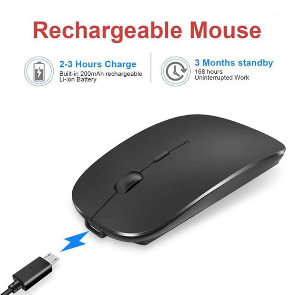 

classic 2.4g wireless mouse mice 1600dpi rechargeable charging ultra-thin silent mouse mute for lappc office notebook1