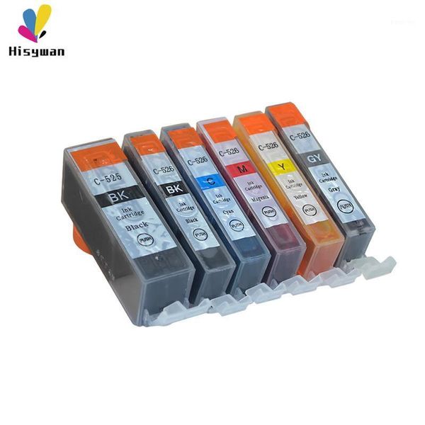 

hisywan pgi-525 ink cartridge for canon pgi 525 canon ip4850 ip4950 mg5150 mg5250 mg6150 mg8150 mx885 mg5350 printer pgi5251