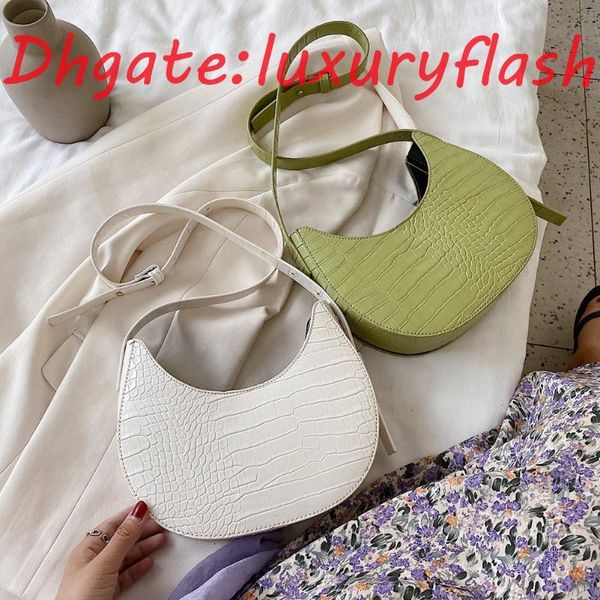 

hbp 2021 fashion luxury semicircle women handbags portable solid color pu leather office travel daily shoulder totes bag female underarm pur