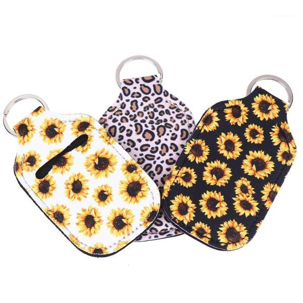 

storage bottles & jars 3pcs 30ml neoprene case portable keychain carriers with key ring1