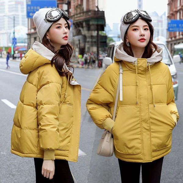 

down jacket new female han edition 2020 winter cotton-padded jacket with thick cotton-padded clothes coat jackets, Black