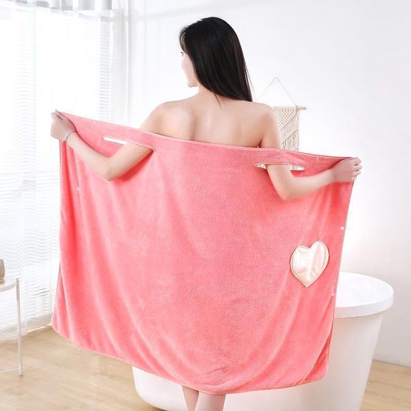 

towel bath bathrobe coral velvet bathroom fast dry wrap women towels wearable shower spa body beach1